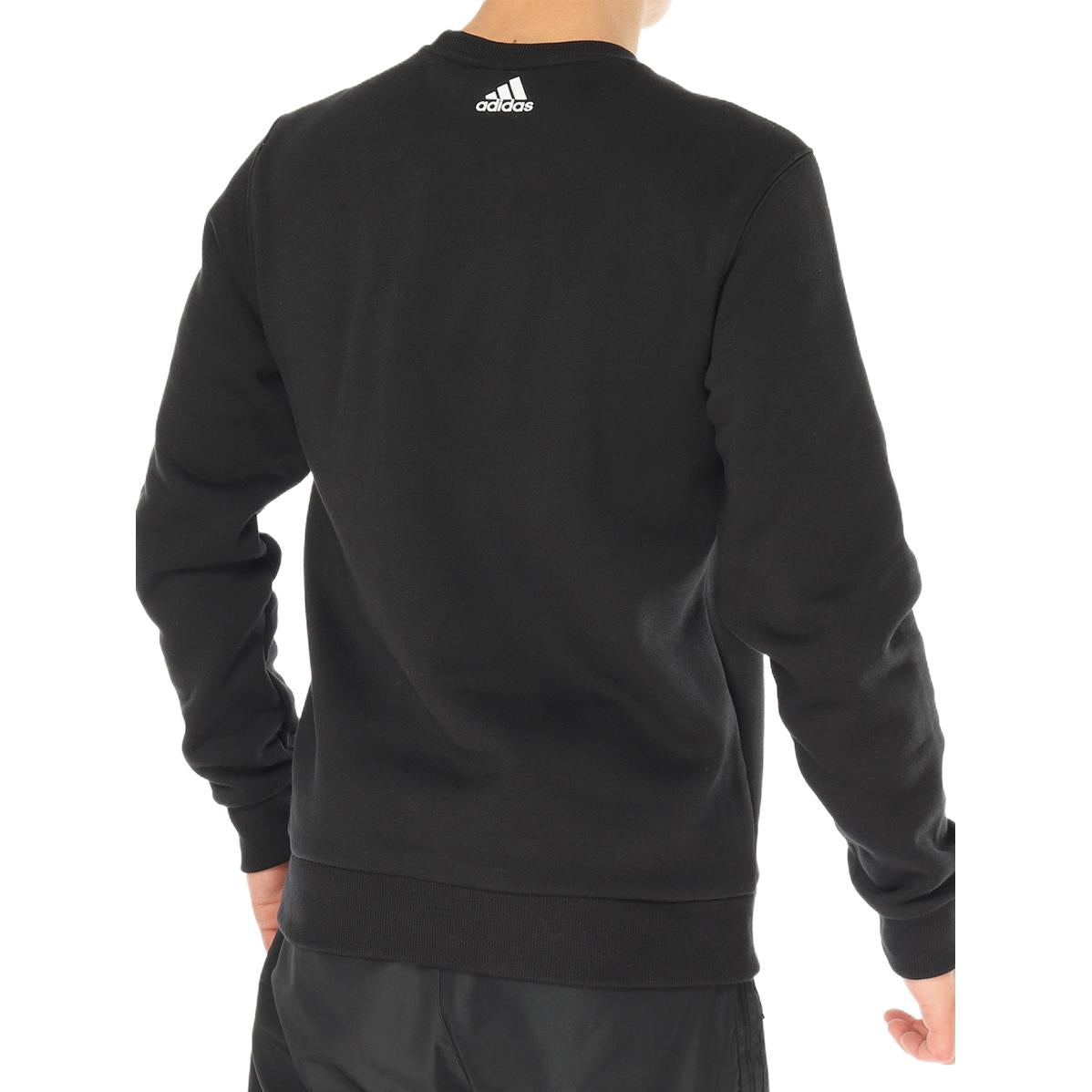 adidas Alphabet Round Neck Long Sleeves Hoodie Men's Black CZ9075