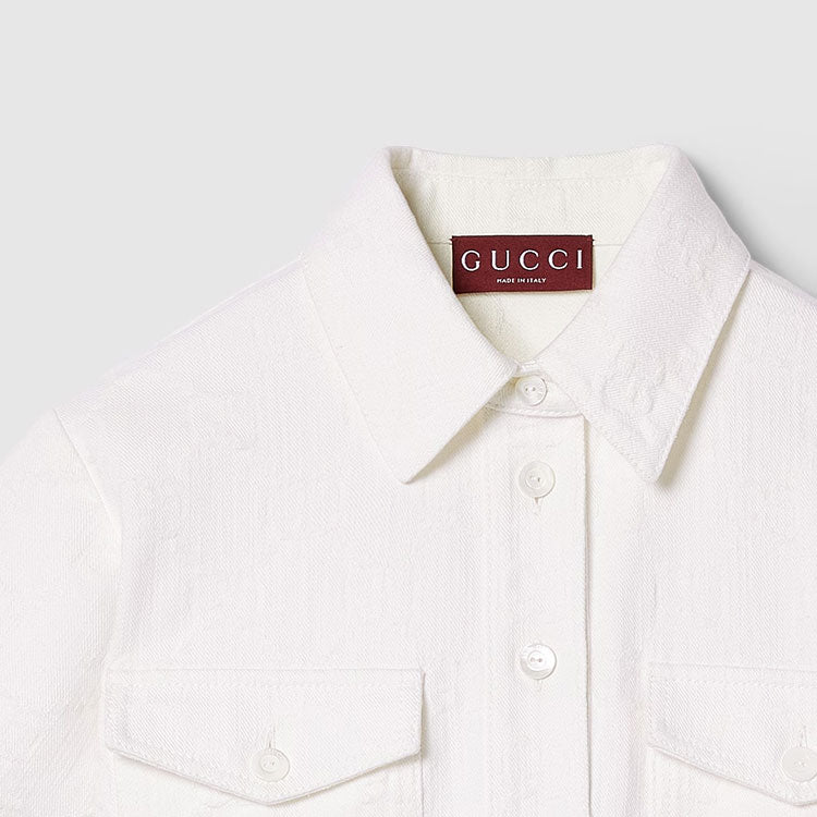 (WMNS) Gucci GG Jacquard Denim Dress 'White' 788736-XDC0S-9692