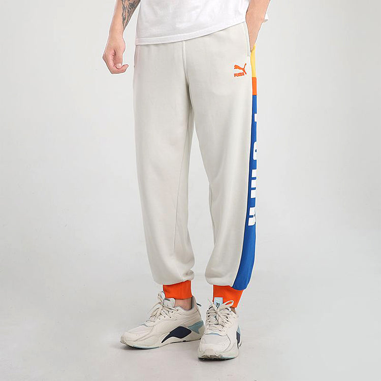 PUMA Retro Block Sweatpant 'White Blue Yellow Red' 530714-05