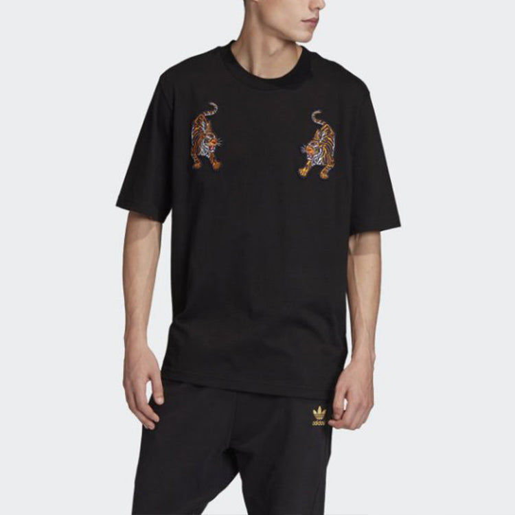 adidas originals Tee SS Casual Sports Round Neck Short Sleeve Black GC8692