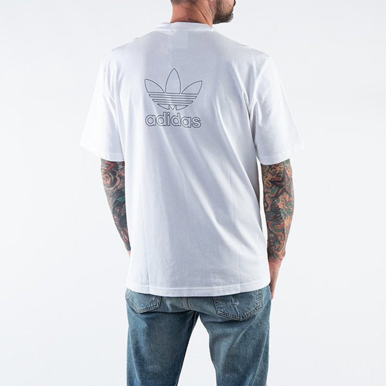 adidas originals Logo Sports Short Sleeve White GE0825