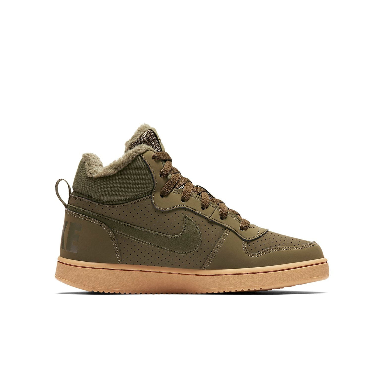 (GS) Nike Court Borought Mid Winter 'Olive Canvas Gum' AA3458-300