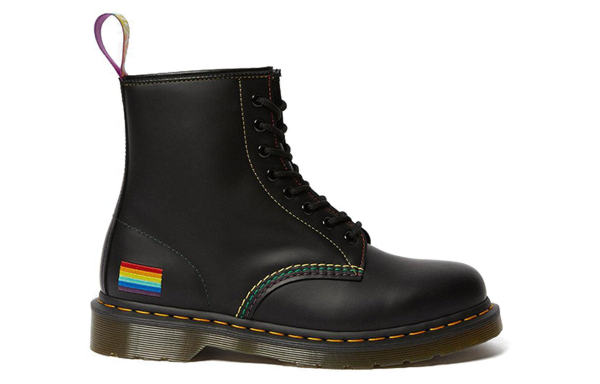 Dr. Martens 1460 For Pride Smooth Leather Lace Up Boots Black 25701001