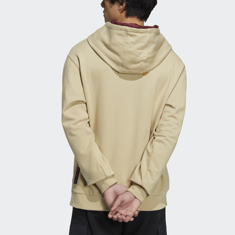 adidas originals Cny Hoody Limited Solid Color Logo Pullover Prairie Brown HC0563