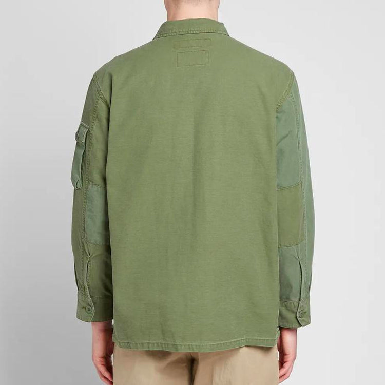 NEIGHBORHOOD QM Shirt Cargo Multiple Pockets Jacket Unisex Green 192AQNH-SHM05-OD