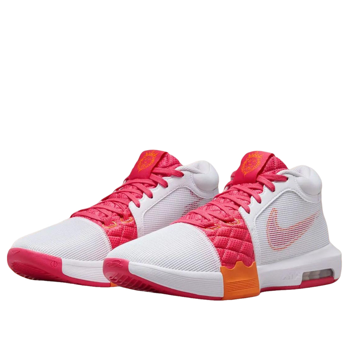 Nike LeBron Witness 8 'White Bright Mandarin Pink' FB2239-104