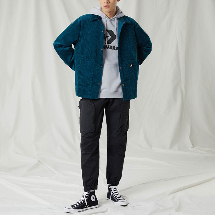Converse Corduroy Button Shirt Asia Sizing 'Blue' 10024006-A02