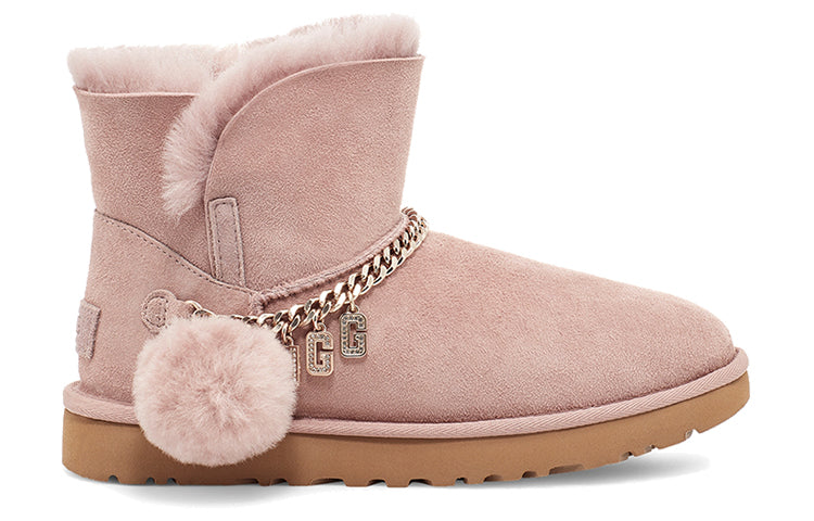 (WMNS) UGG Classic Charm Mini Stay Warm Fleece Lined Pink 1112493-DUS