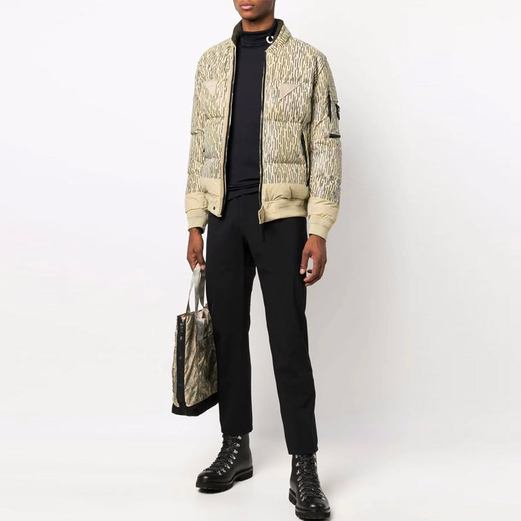 STONE ISLAND Rain Camo Down Jacket 'Yellow' 7515433E1-V0091