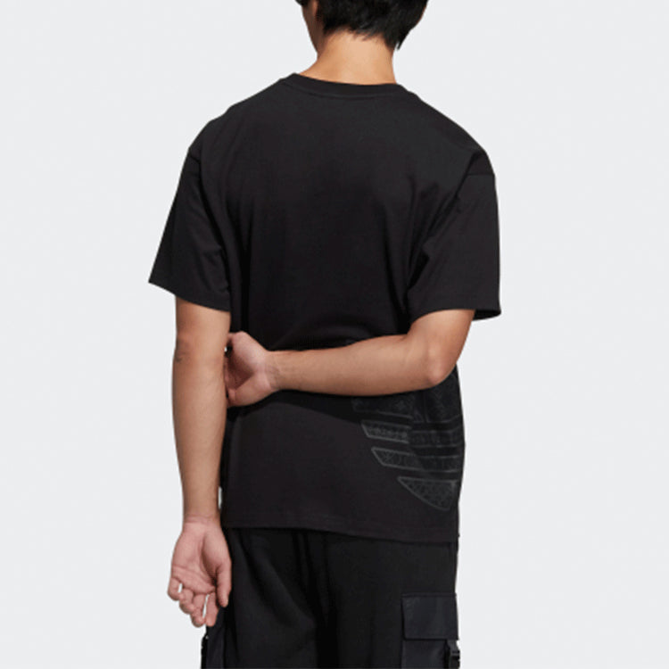 adidas originals CNY Sports Round Neck Short Sleeve Black T-Shirt HC0574