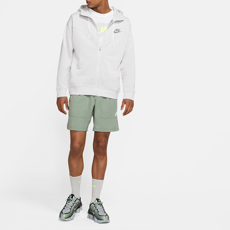 Nike Sportswear Logo Zipper Gray White Graywhite CW0305-910