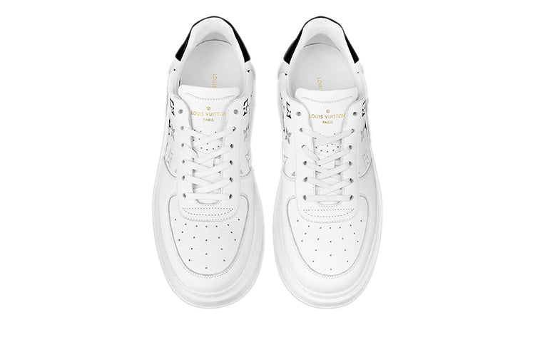 LOUIS VUITTON Beverly Hills Sneakers 'White with Grey Black Monogram' 1A8F0T