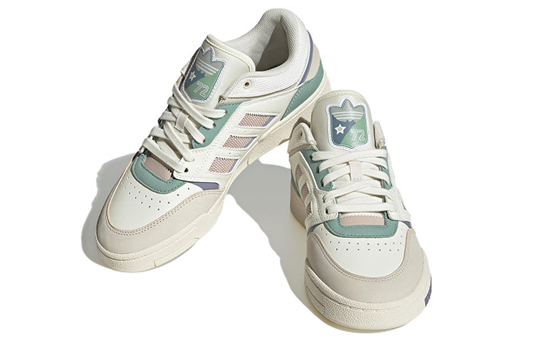 (WMNS) adidas originals Drop Step Low 'White Green Purple' IE1834