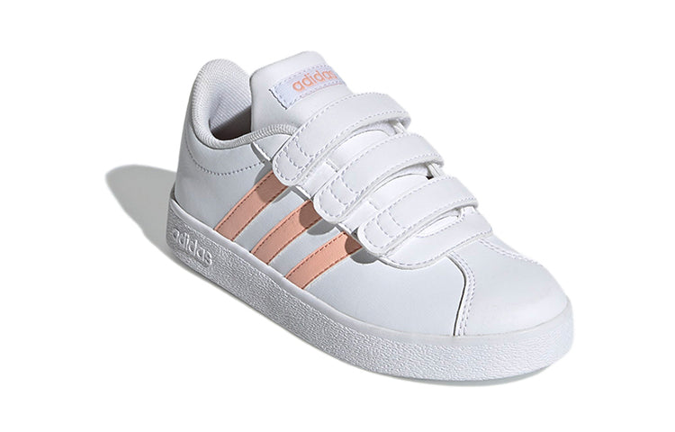 (PS) adidas VL Court 2.0 'White Pink' EE6903