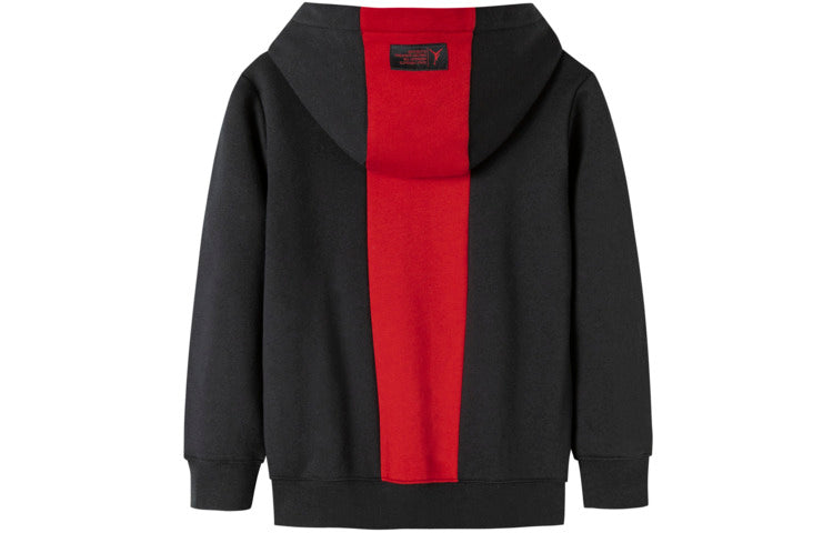 (GS) Air Jordan Utility Pullover Hoodie 'Black Red' JD2142040GS-001