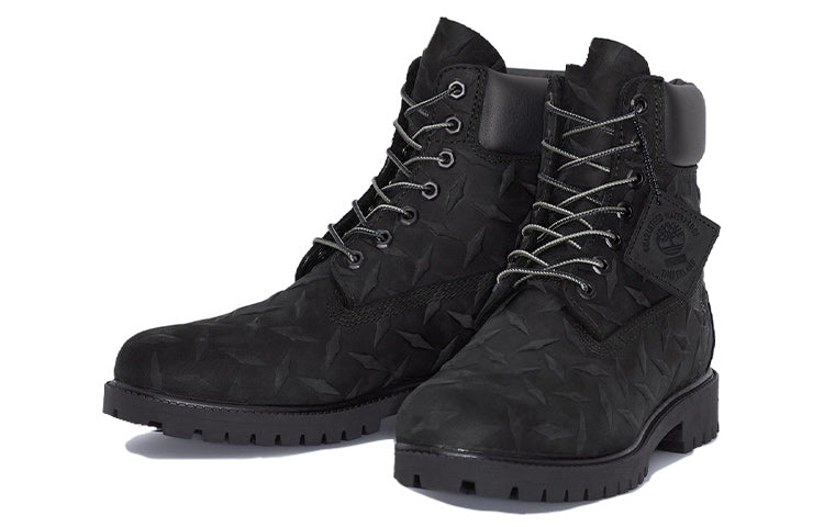 Timberland x Supreme Heritage Lace Up 6 Inch Boots 'Black Nubuck' A6DE1-001