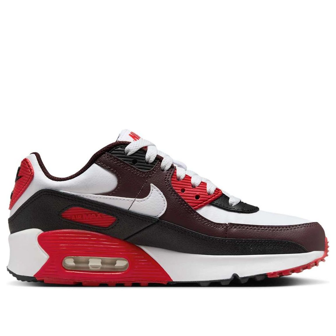 (GS) Nike Air Max 90 'Burgundy Crush Black University Red White' HF6358-600