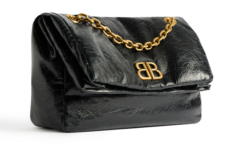 (WMNS) Balenciaga Monaco Small Chain Bag 'Black' 7659662AAR81000