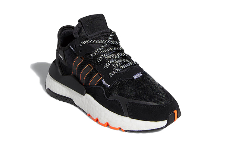 (GS) adidas Nite Jogger 'Black Solar Orange' FW0188