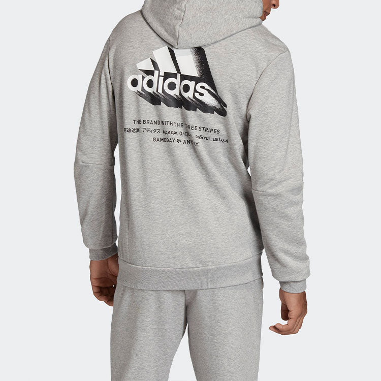 adidas Must Haves Graphic logo Printing Cozy Sports Gray FL4023
