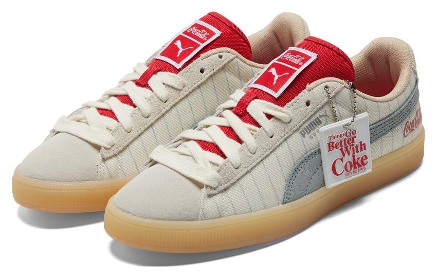 PUMA Coca-Cola x Suede 'Slate Pinstripes' 387049-01