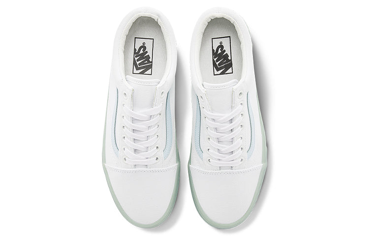 Vans Old Skool Side Stripe Lightweight Wear-Resistant Low Top Casual Skate Shoes Unisex Blue VN0000SB650
