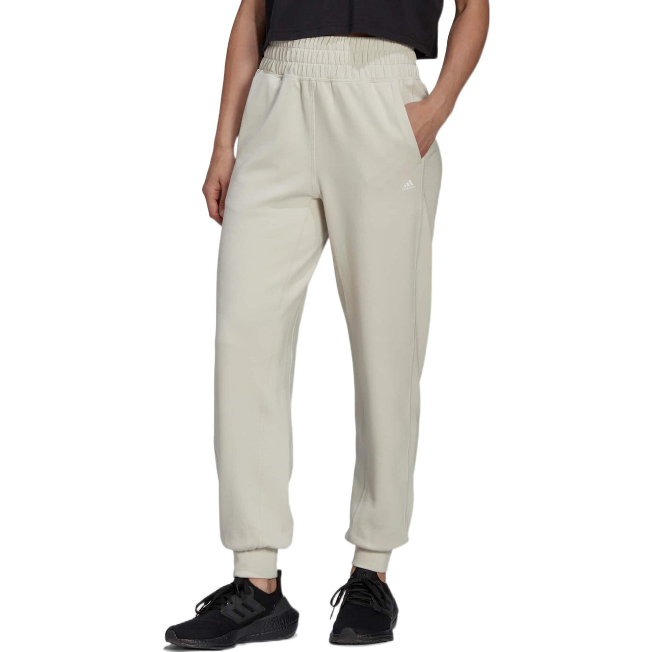 (WMNS) adidas AEROREADY Studio Pants Asia Sizing 'Beige' HK2364