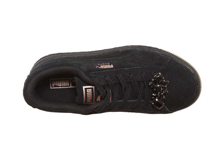 (PS) PUMA Suede Jewel Ac Ps Board Shoes Black 367619-03