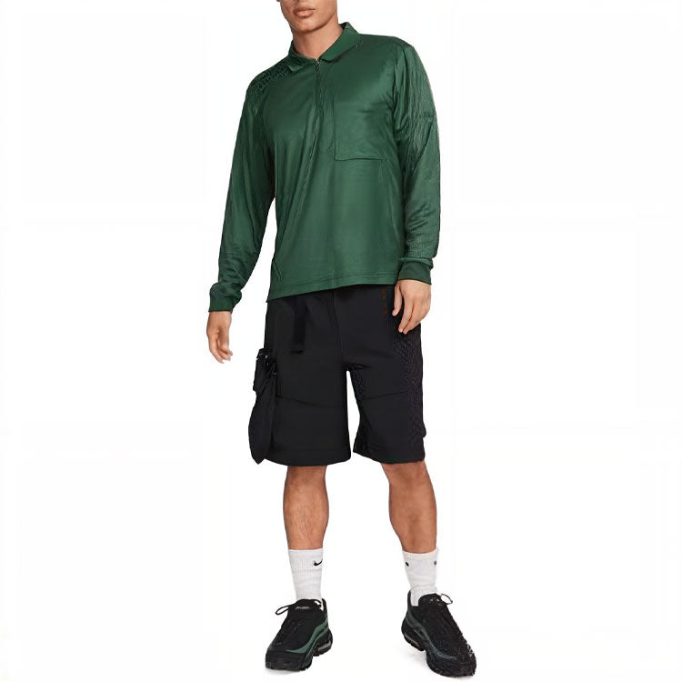 Nike Sportswear Tech Pack Men's Dri-FIT 1/2-Zip Long-Sleeve Top 'Green' FB7382-323