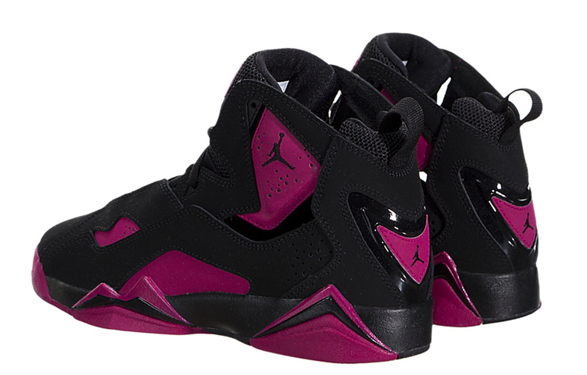 (GS) Air Jordan True Flight 'Black Sport Fuchsia' 342774-006