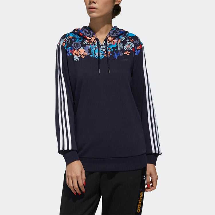 (WMNS) adidas neo Casual Sports Pullover Navy Blue DW7762