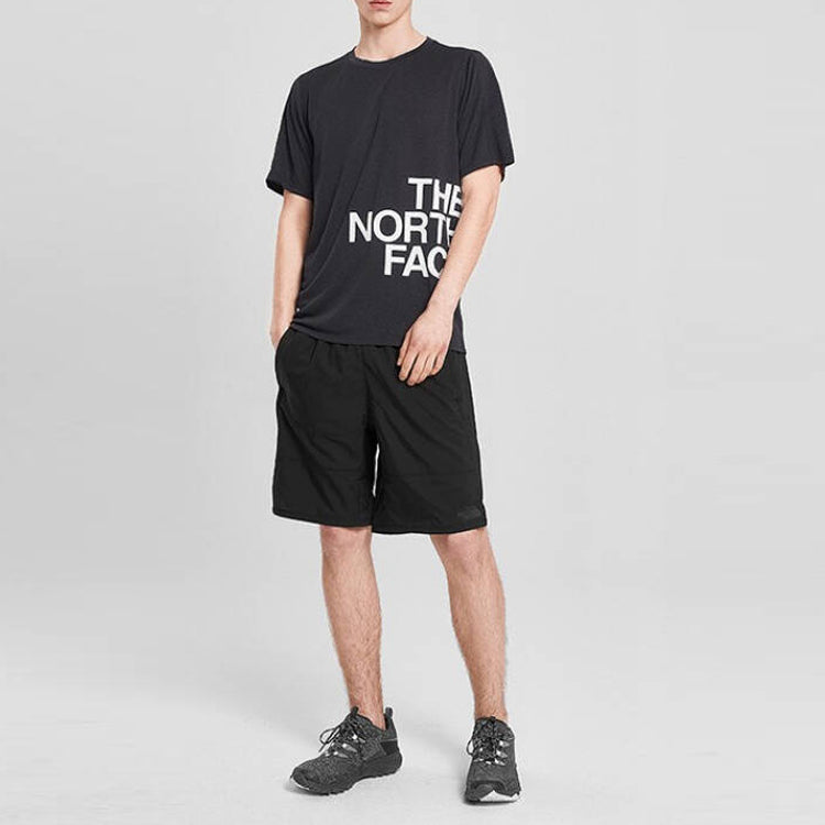 Men's THE NORTH FACE Version Large logo Printing Navy Blue 498H-H2G