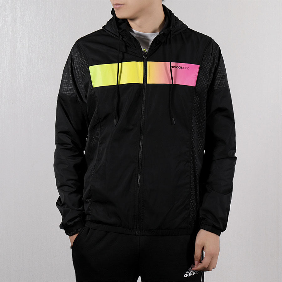 adidas NEO men's Jacket new hooded windproof Jacket EH6508