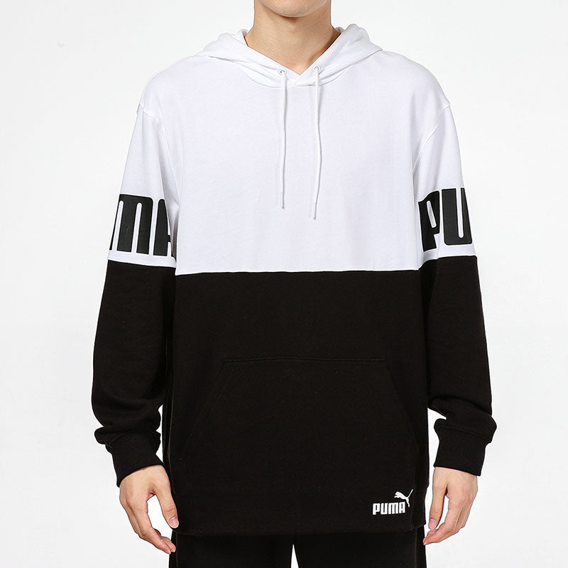 PUMA Logo Printing Sports Breathable Black White Colorblock 'Black White' 847723-02