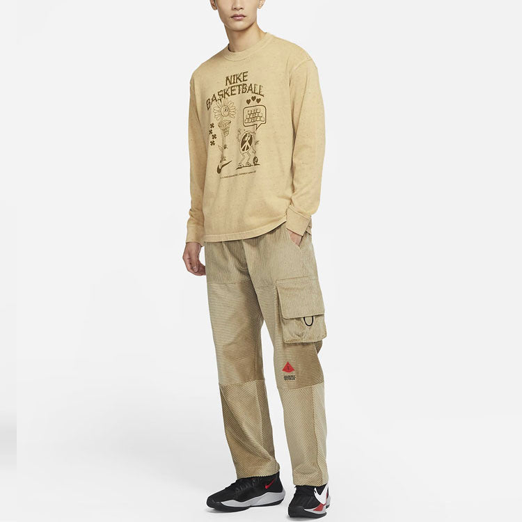 Men's Nike Corduroy Cargo Casual Straight Long Pants/Trousers Khaki DA6686-247