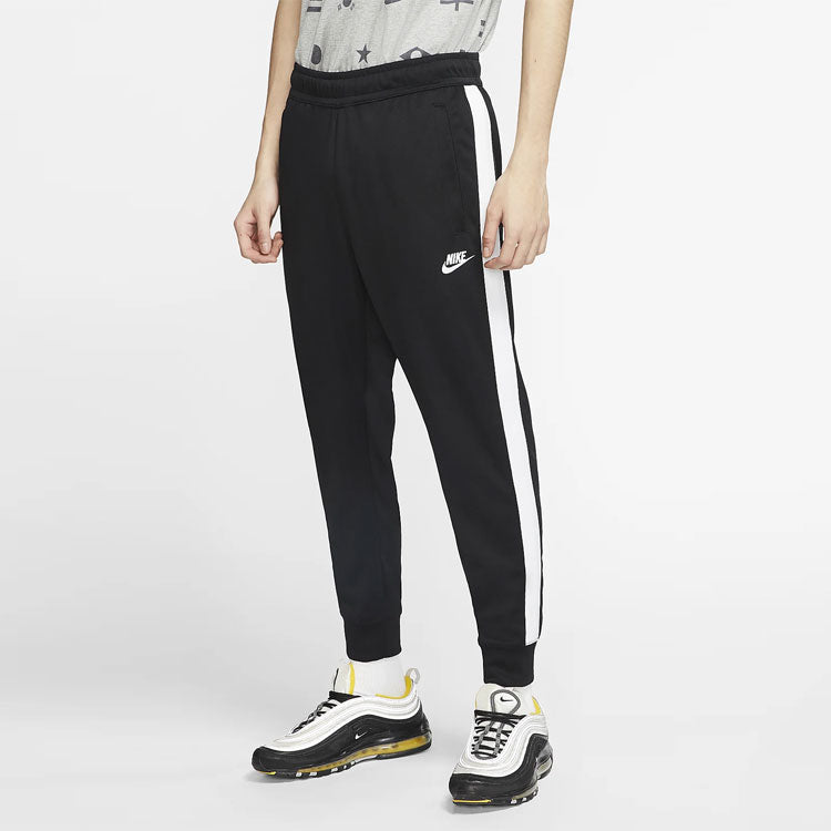 Nike Sportswear Casual Sports Knit Bundle Feet Long Pants Black AR2256-013