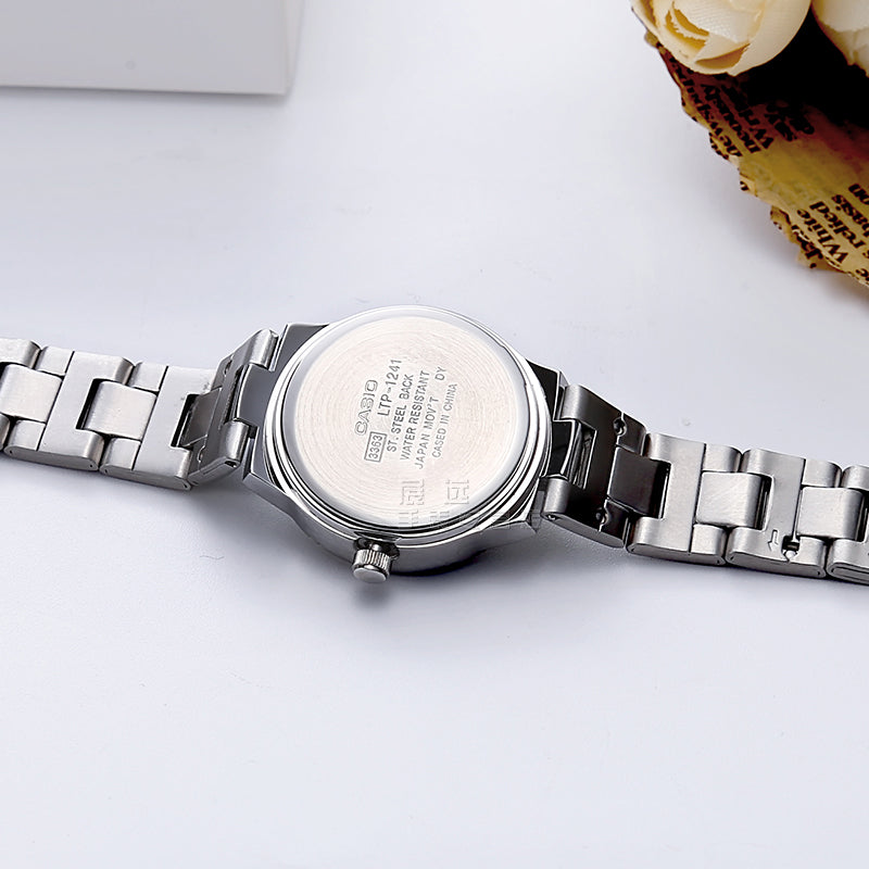 CASIO Quartz Waterproof Green Analog LTP-1241D-3A
