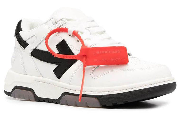 (WMNS) Off-White Out Of Office Low-Casual Shoes Black/White OWIA259R21LEA00101100