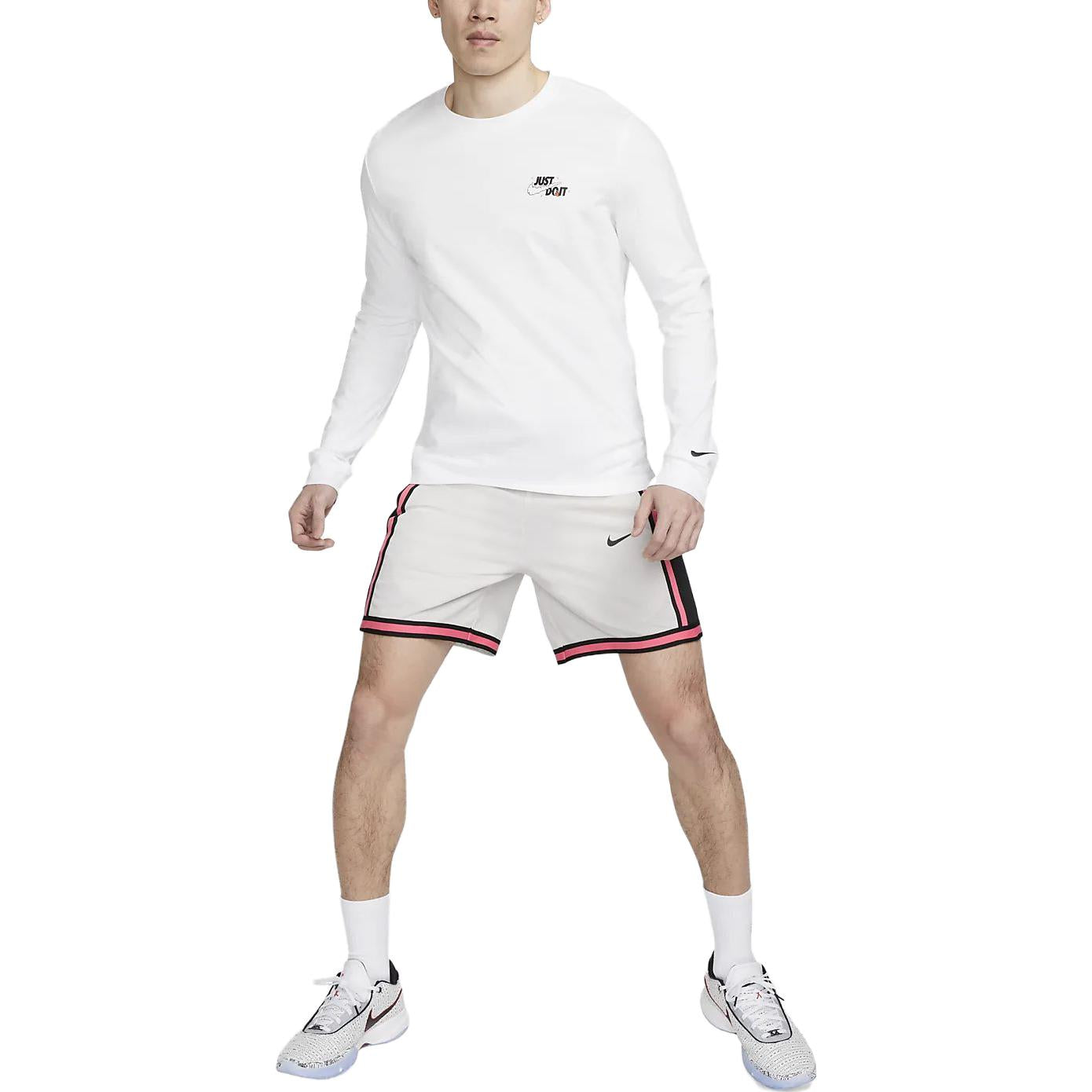 Nike Dri-FIT DNA Shorts 'White Black Pink' CV1898-030