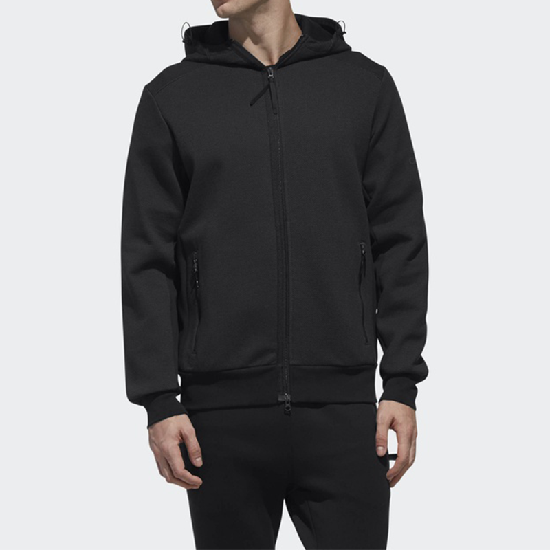 adidas Htt Double Knit Hooded Jacket Black DW4590