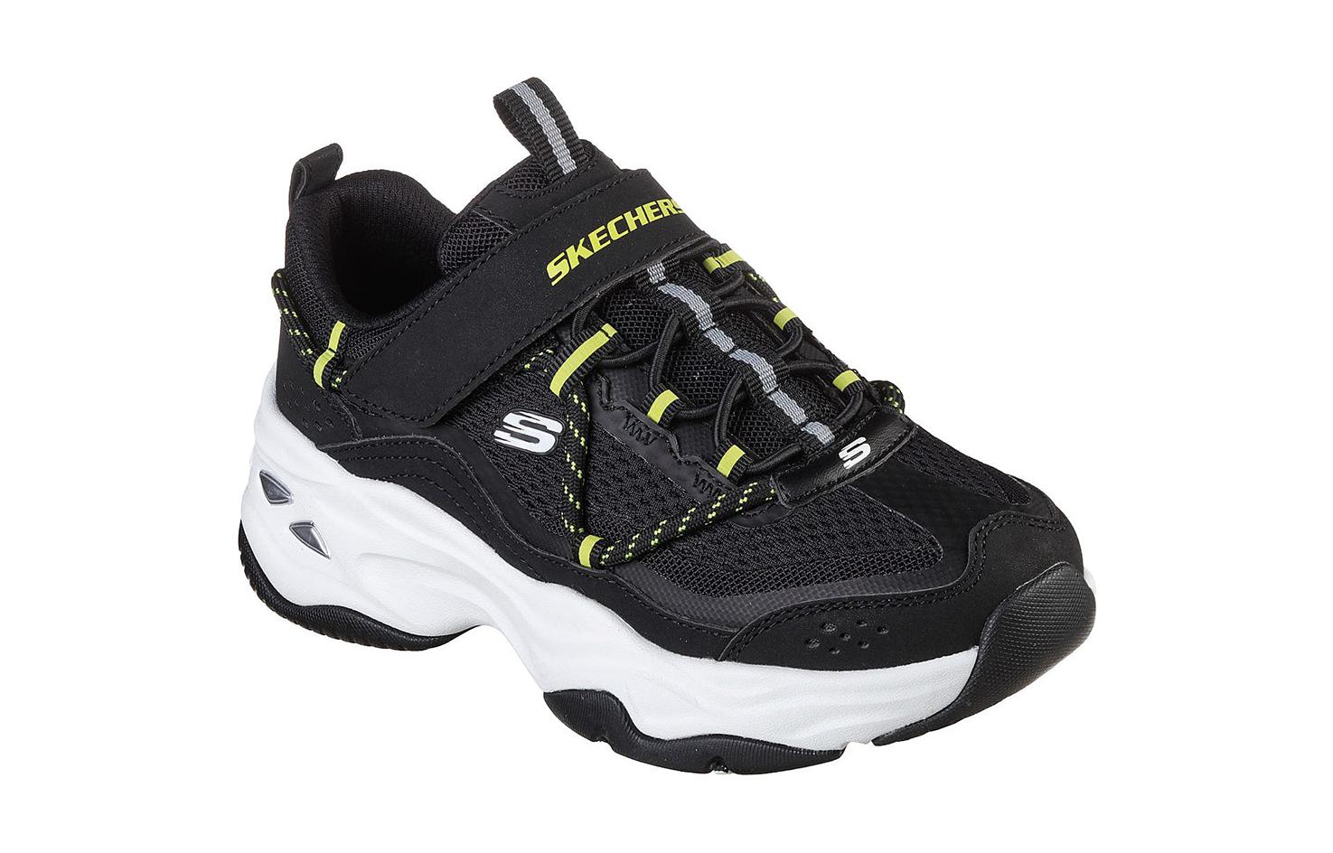 (GS) Skechers D'LITES 4.0 'Black' 405210L-BKGY
