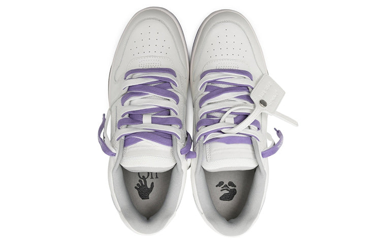 Off-White Out Of Office Low-Top Sneaker 'White Purple' OMIA189S23LEA0040137