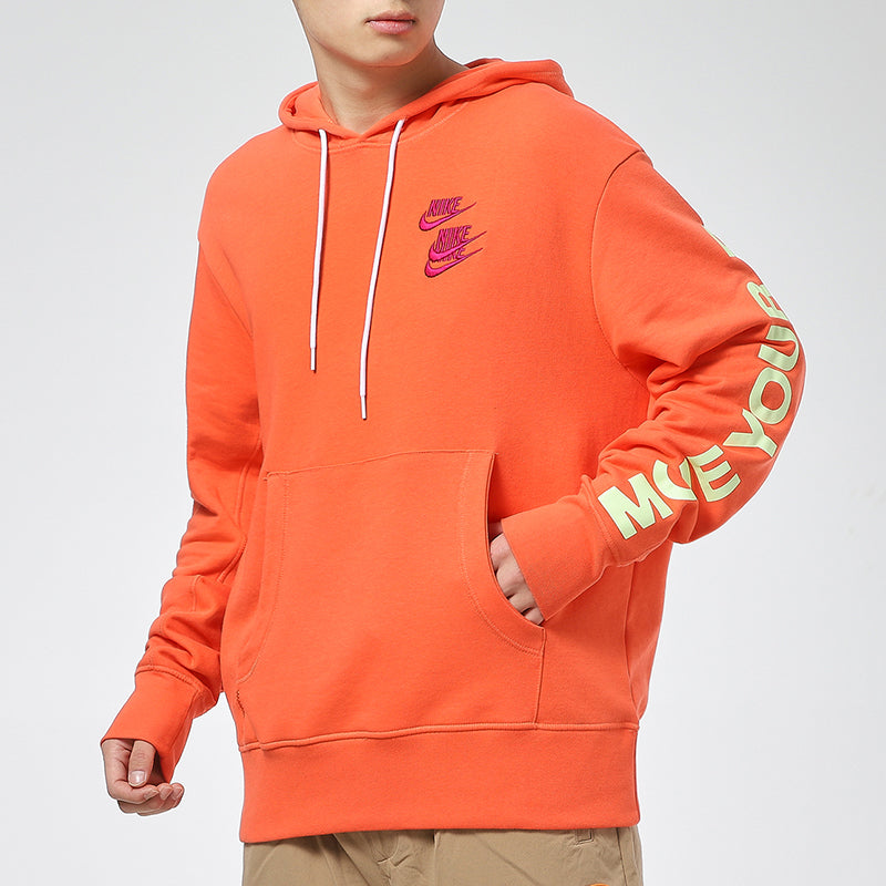 Nike MENS Sportswear Pullover French Terry Orange DA0932-842