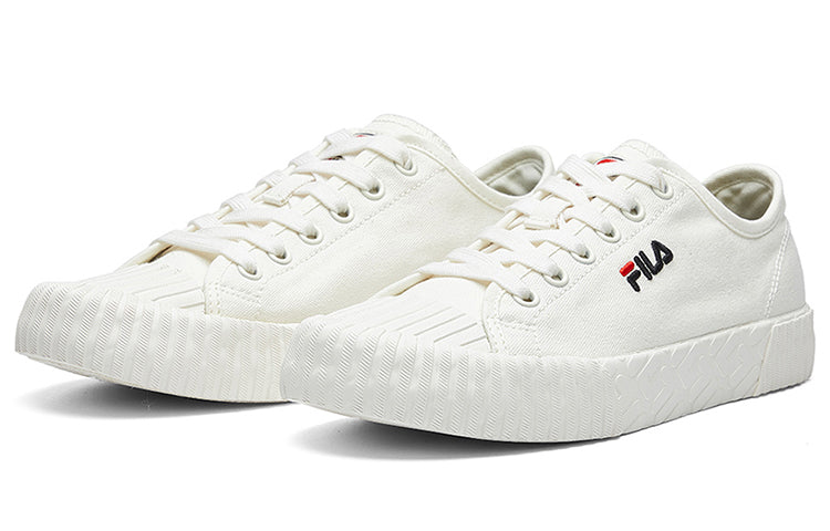 (WMNS) FILA Fmcv Carve Low-Canvas Shoes White F12W034415FSW
