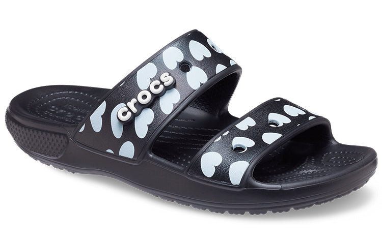 Crocs Classic Casual Fashion Unisex Black Blue Slippers 207680-066