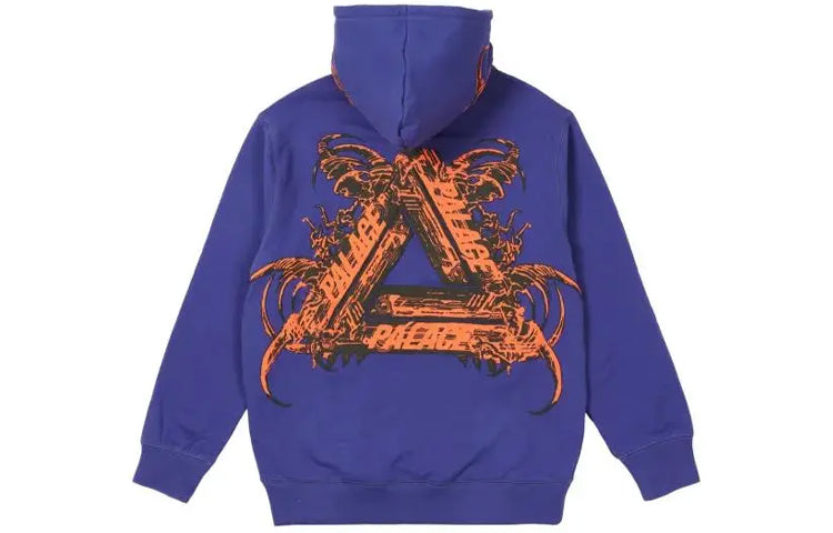 PALACE Tri-me Hood Purple Yellow Triangle Print Purple P20CS162