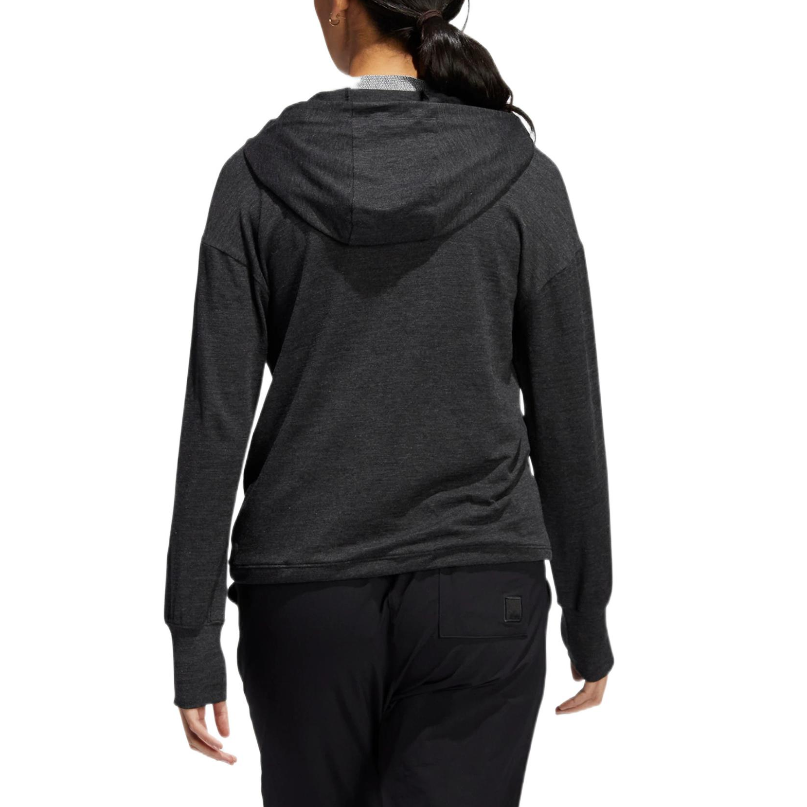 (WMNS) adidas Slub Hdy Sweatshirt 'Black' HA3476