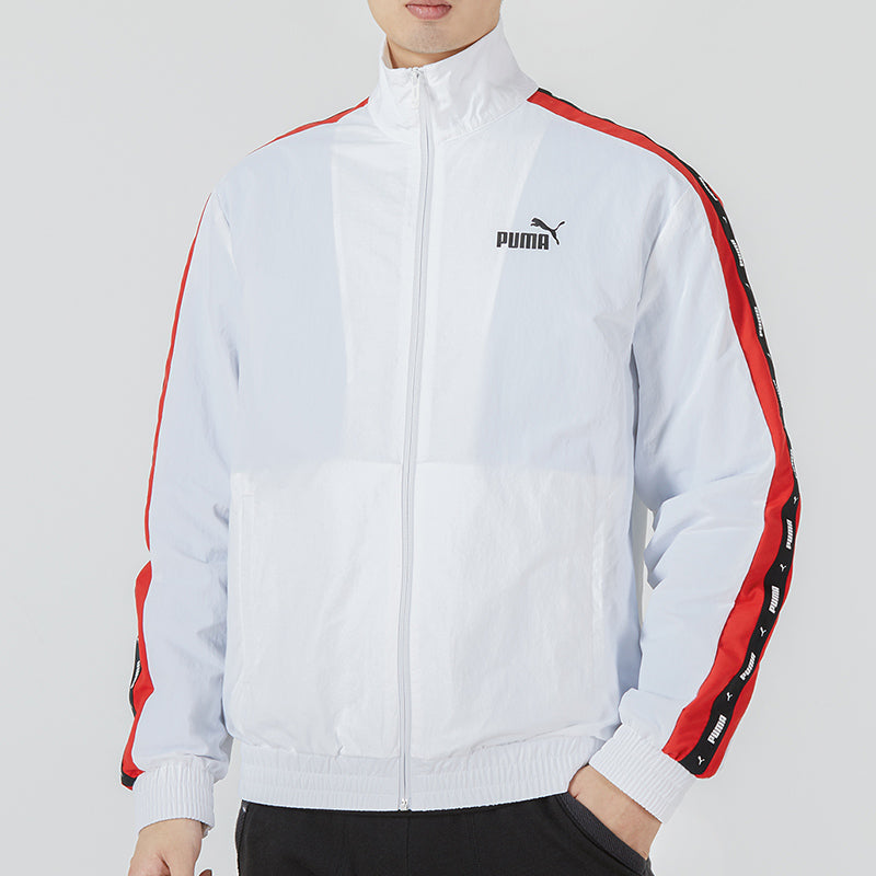 PUMA Blocking Tape Woven Jacket 'White' 536780-02