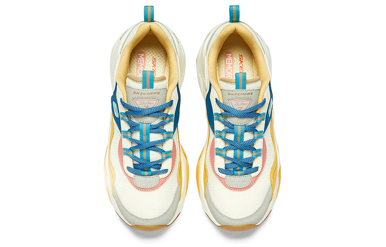 (WMNS) Skechers D'Lites 3.0 'White Blue Yellow' 896029-NTMT