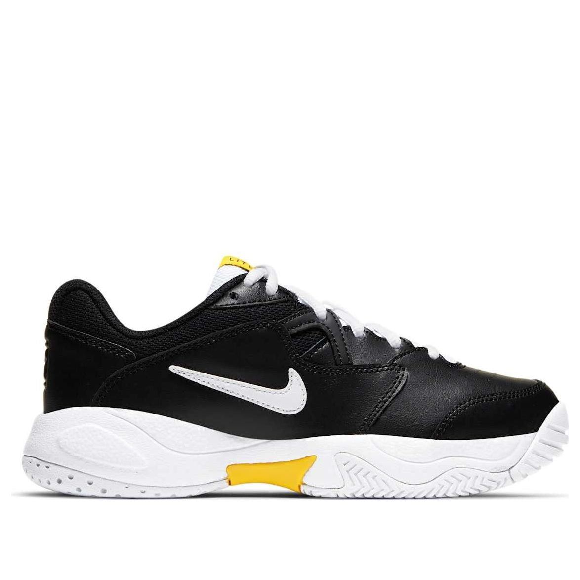 (GS) Nike Court Jr. Lite 2 'Black Yellow White' CD0440-002